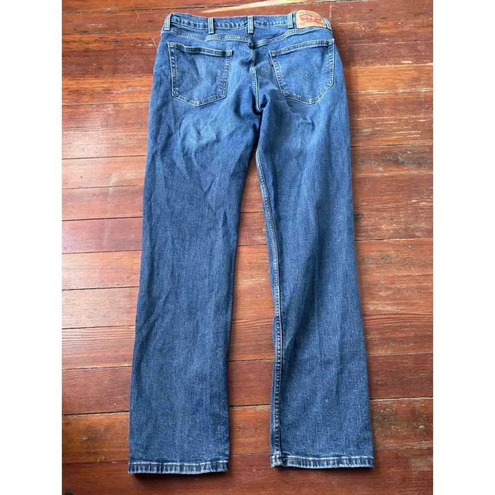 Levi's 511 Jeans Mens Size 38x34‎ Slim Fit Tapered  Stretch Medium Blue Denim
